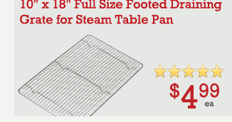 Full Size Footed Draining Grate