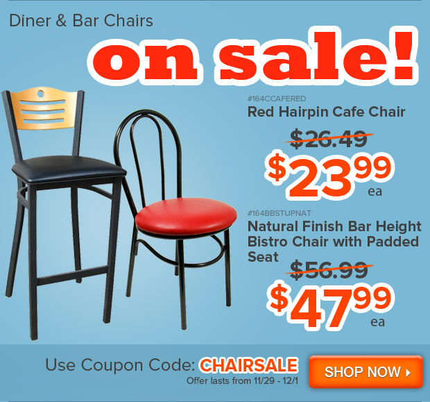 Diner & Bar Chairs on Sale!