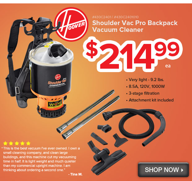 Hoover Vac Pro Backpacks