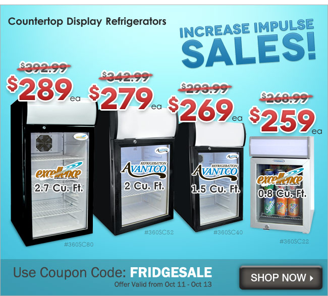 Countertop Display Refrigerators