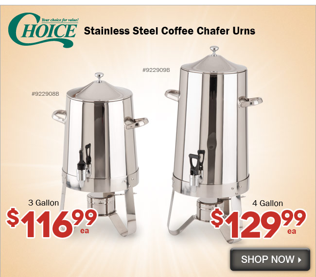 Stainless Steel Coffee Chafer Urns