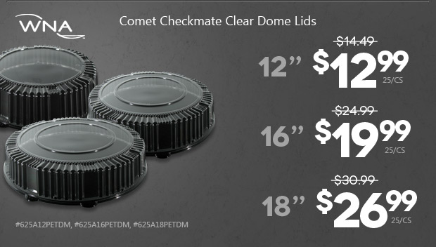 Lower pricing on WNA catering trays and lids