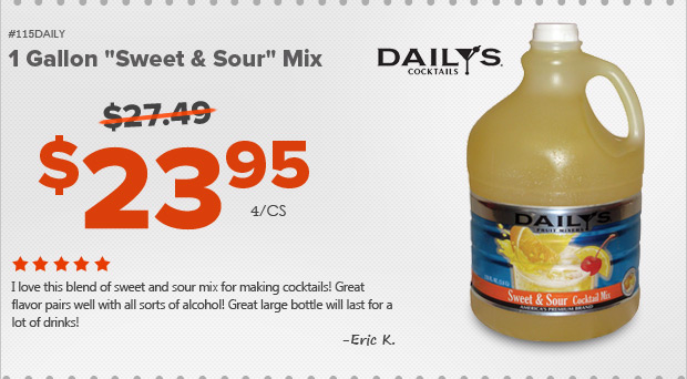 1 Gallon Sweet & Sour Mix 