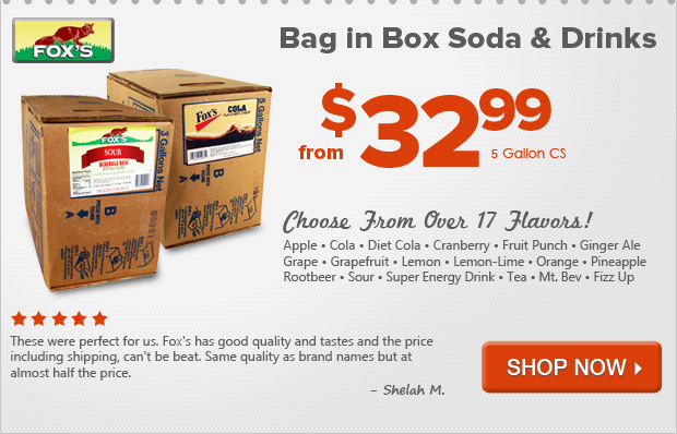 H. Fox & Co Bag In Box Soda