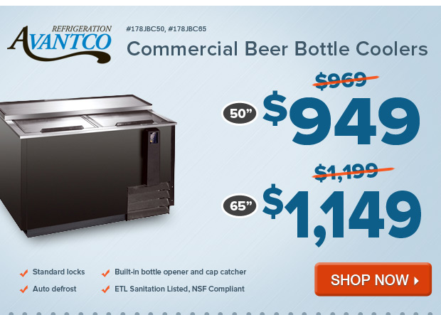 Avantco Refrigeration Bottle Coolers