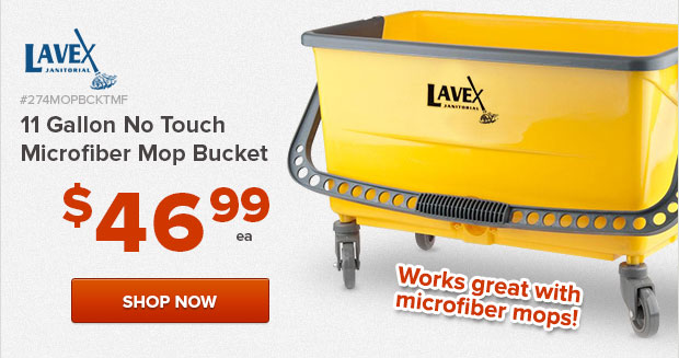 11 Gallon No Touch Microfiber Mop Bucket