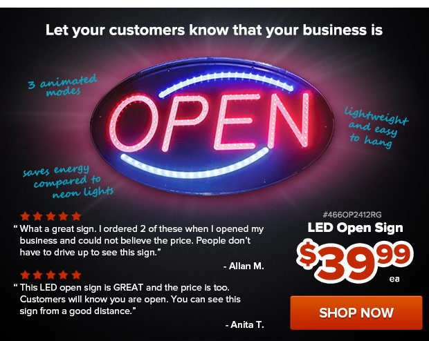LED Open Sign $39.99