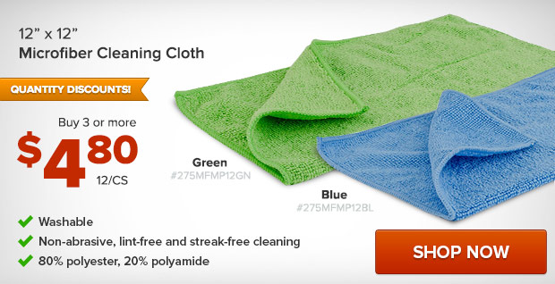 12 x 12 Microfiber Cleaning Cloth