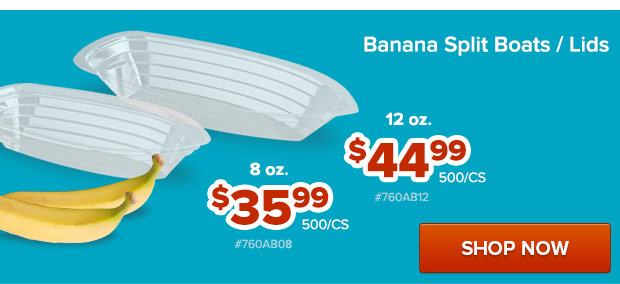 Banana Split Boats / Lids