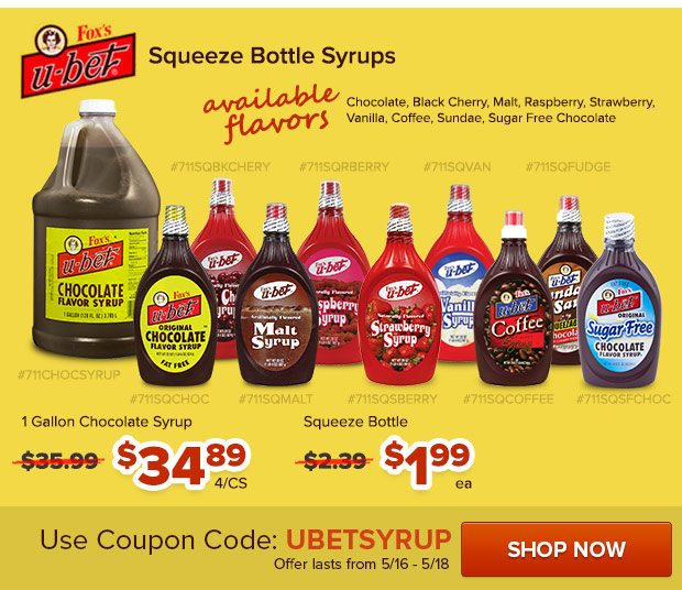 Squeeze Bottle Syrups