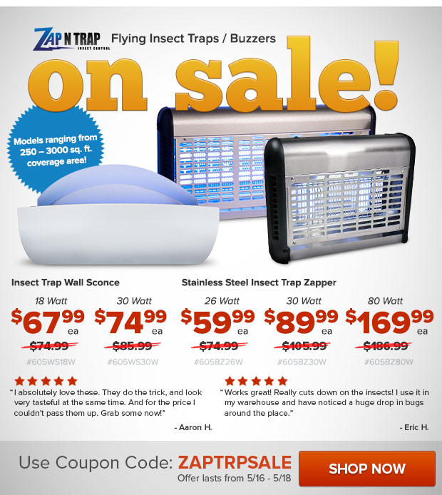 Zap n Trap Flying Insect Traps / Buzzers