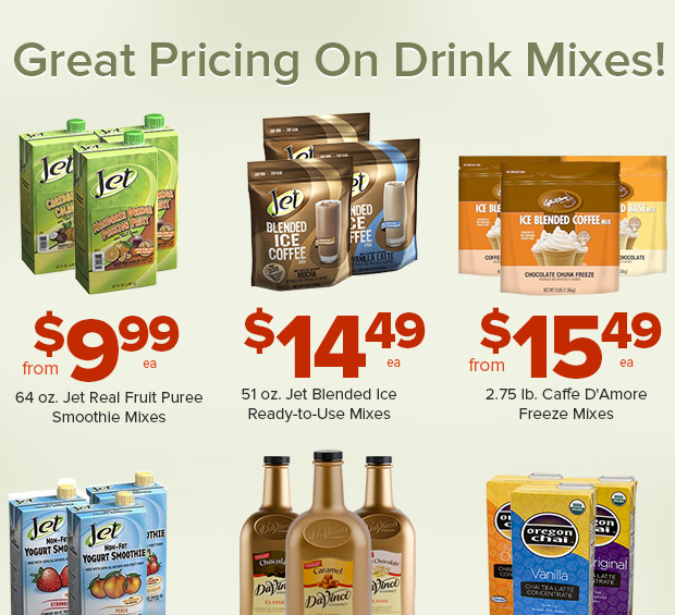 Great Pricing on Drink Mixes!