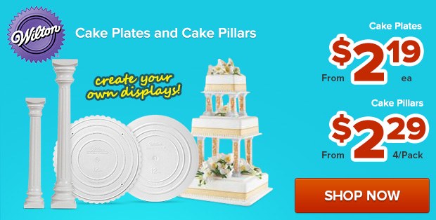 Wilton Cake Plates and Pillars