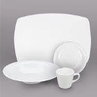 CAC Coupe Bright White Porcelain Dinnerware