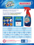 OxiClean Max Force Specsheet OxiClean Max Force Specsheet