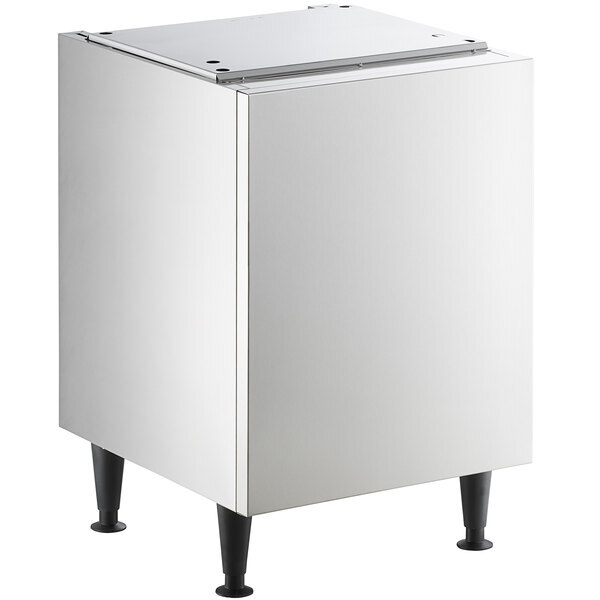 Scratch and Dent Scotsman HST21B-A 21 1/2" x 23 3/4" Enclosed Stainless Steel Ice and Water Dispenser Stand