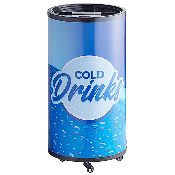 Scratch and Dent Galaxy BMR2-CD Cold Drink Barrel Merchandiser Refrigerator - 2.25 cu. ft.