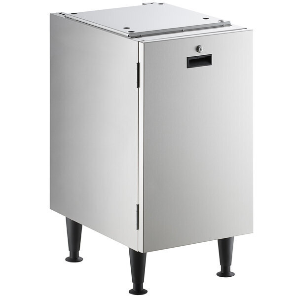 Scratch and Dent Scotsman HST16-A 16 1/2" x 23 3/4" Enclosed Stainless Steel Ice Dispenser Stand with Door