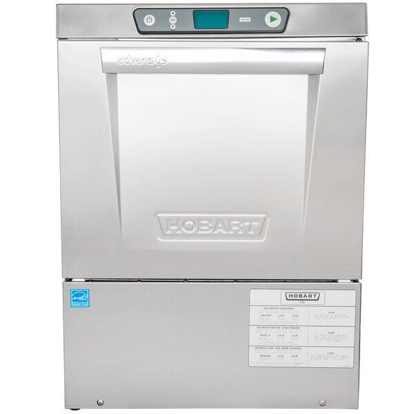Scratch and Dent Hobart LXeR-2 Advansys Undercounter Dishwasher with Energy Recovery Hot Water Sanitizing - 120 / 208-240V