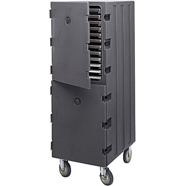 Scratch and Dent Cambro 1826DTC615 Camcarts® Charcoal Gray Insulated Sheet Pan Carrier with Casters