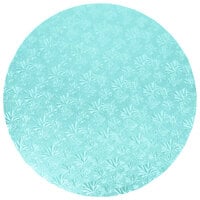 Enjay 1/2-20RBLUE12 20" Fold-Under 1/2" Thick Blue Round Cake Drum - 12/Case