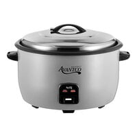 Avantco RCB124 124 Cup (62 Cup Raw) Electric Rice Cooker / Warmer with Removable Lid - 240V, 3000W