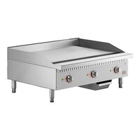 Cooking Performance Group G-CPG-36-M 36" Electric Countertop Griddle - 9,000W / 12,000W, 208 / 240V