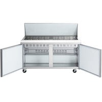Avantco APT-60M-HC 60" 2 Door Mega Top Refrigerated Sandwich Prep Table