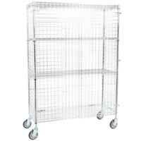 Regency NSF Mobile Chrome Wire Security Cage Kit - 18" x 48" x 69"