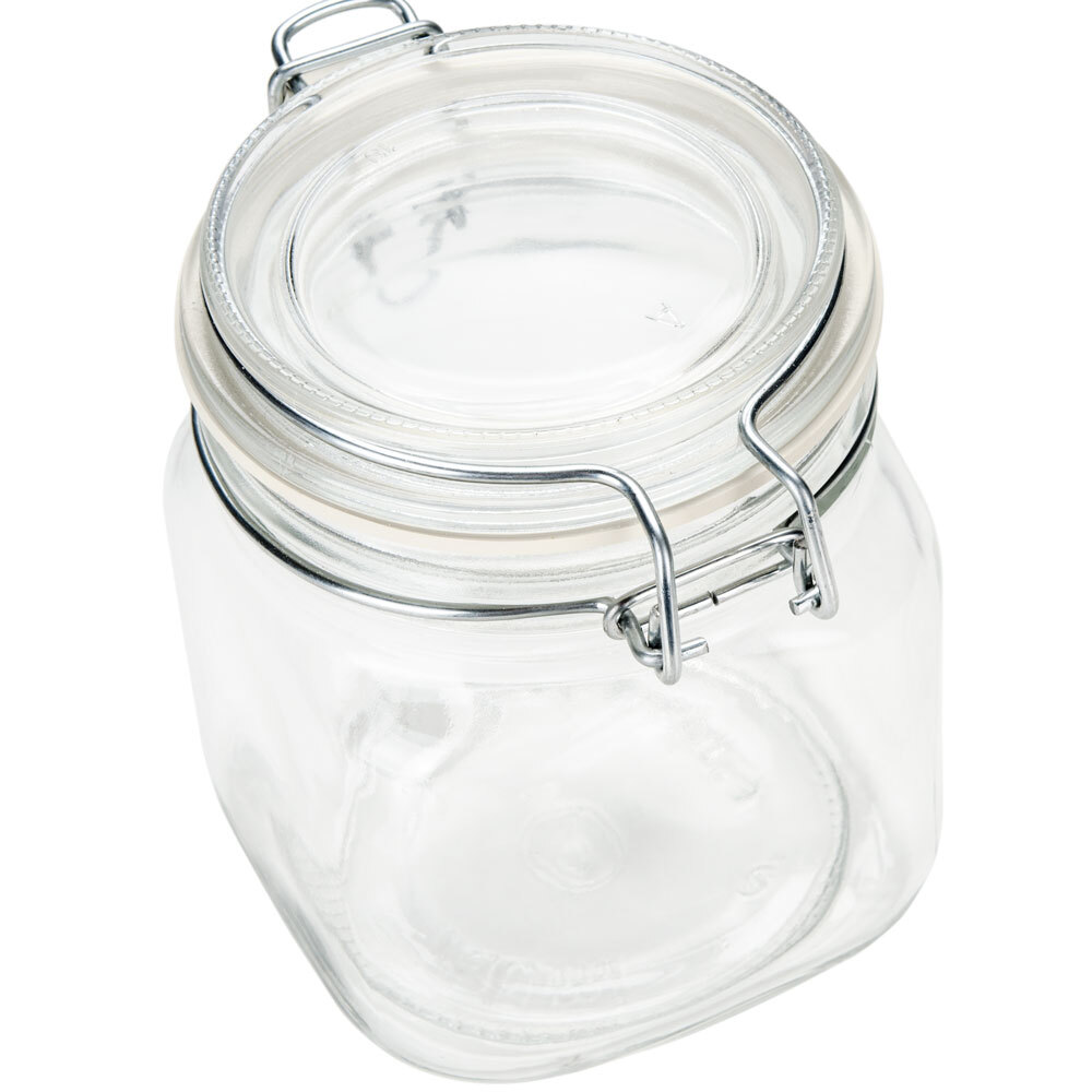 Libbey 17209925 25 oz. Garden Jar with Clamp Lid