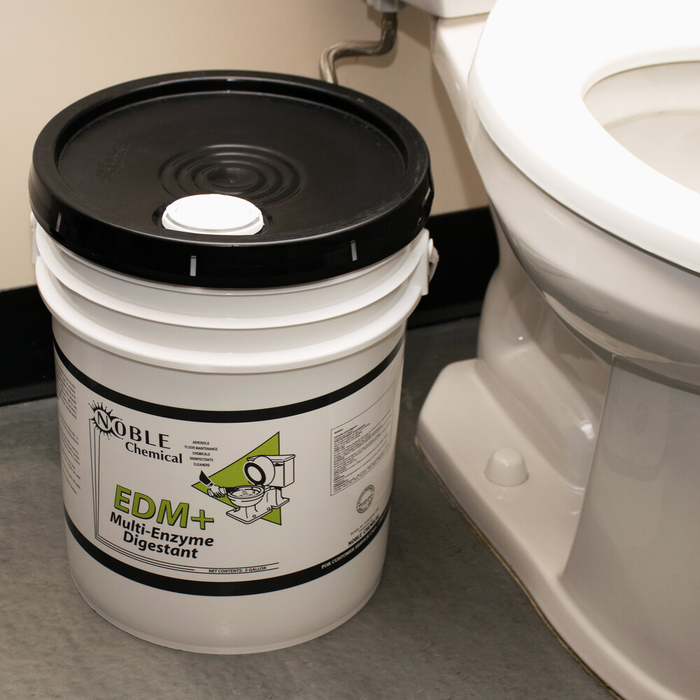 Noble Chemical 5 Gallon EDM+ Enzymatic Drain Maintainer Ecolab® 29810