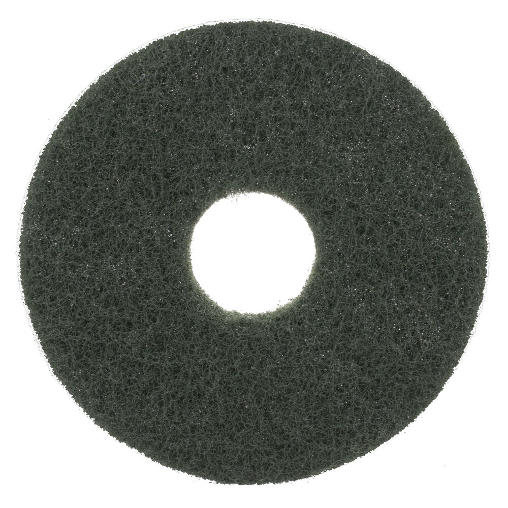 12" Green Scrubbing Floor Pad 5/Case