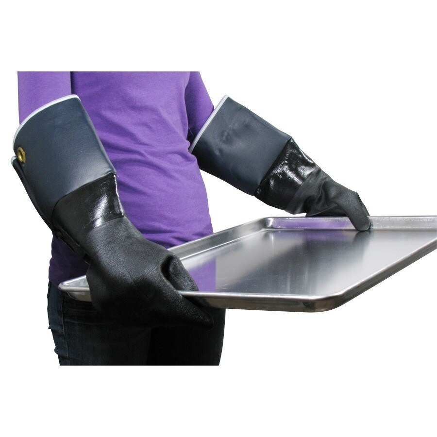 San Jamar T1217 17" Neoprene Gloves Elbow Length