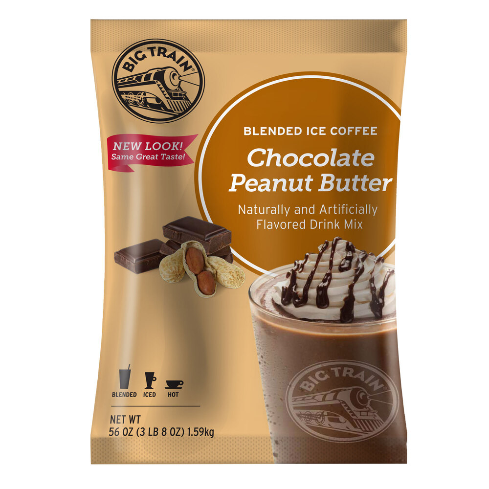 Big Train Chocolate Peanut Butter Blended Ice Coffee Mix 3.5 lb.