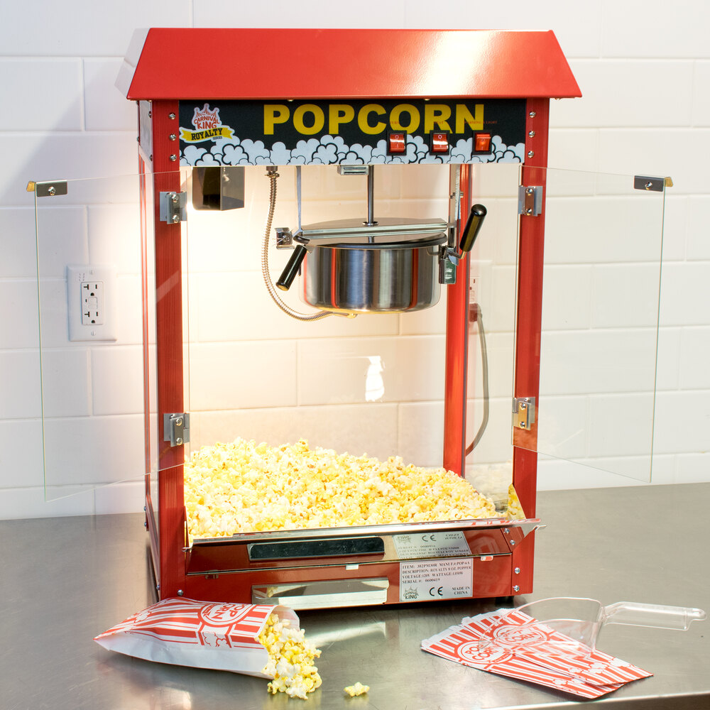 Carnival King PM30R Royalty Series 8 oz. Red Popcorn Popper 120V