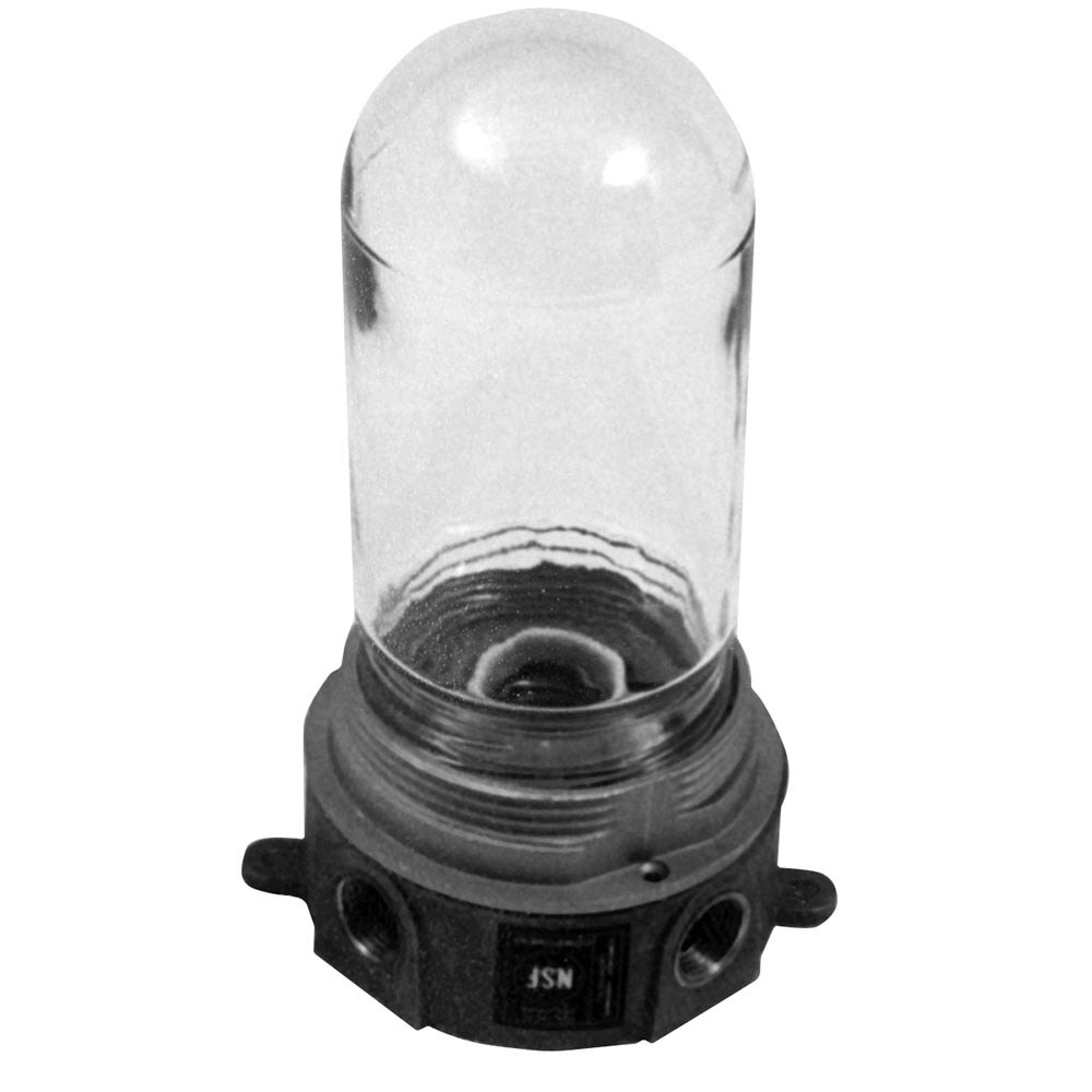 All Points 381321 Junction Box Light Fixture; Glass Globe