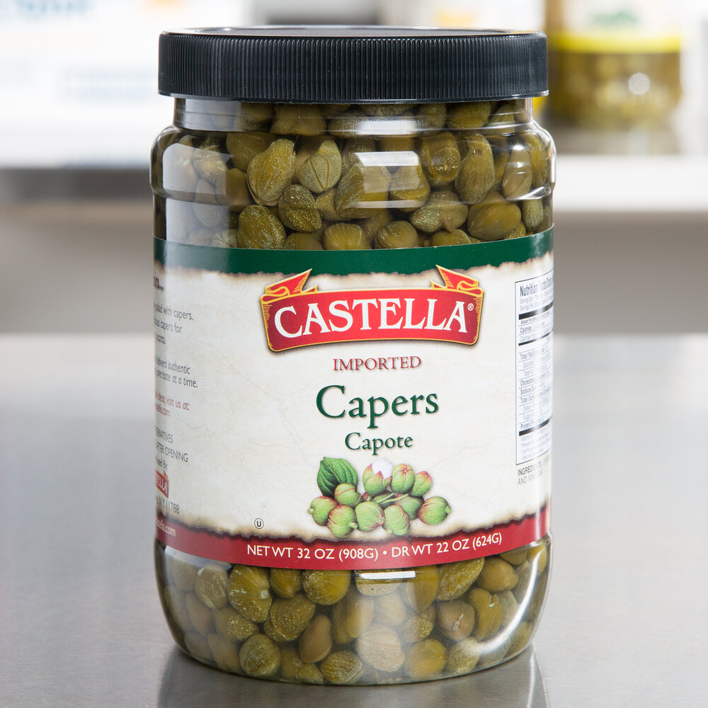 Castella Capotes Capers 32 oz. Bottles 6/Case