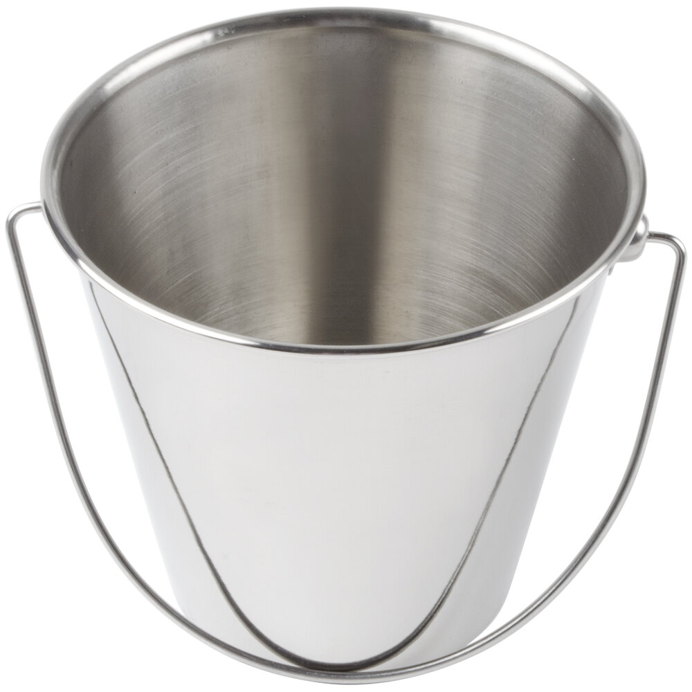 American Metalcraft SSP43 Mini Stainless Steel Pail 4 3/8" x 4 7/8"