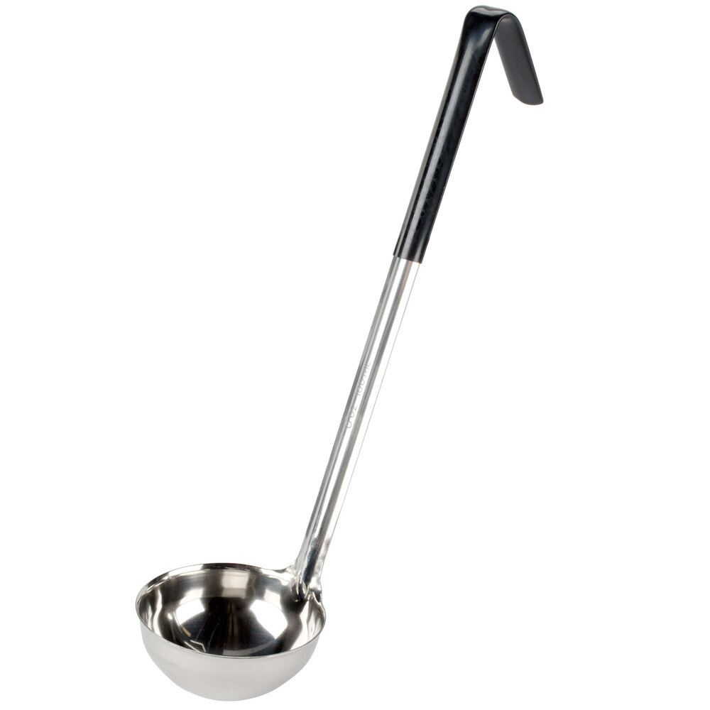 6 oz. Black Coated Handle Ladle