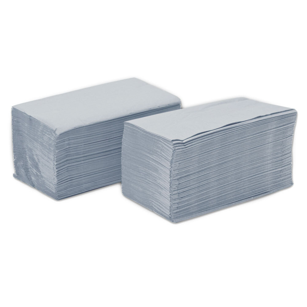 Choice 15" x 17" Gray 2Ply Paper Dinner Napkins 125 / Pack