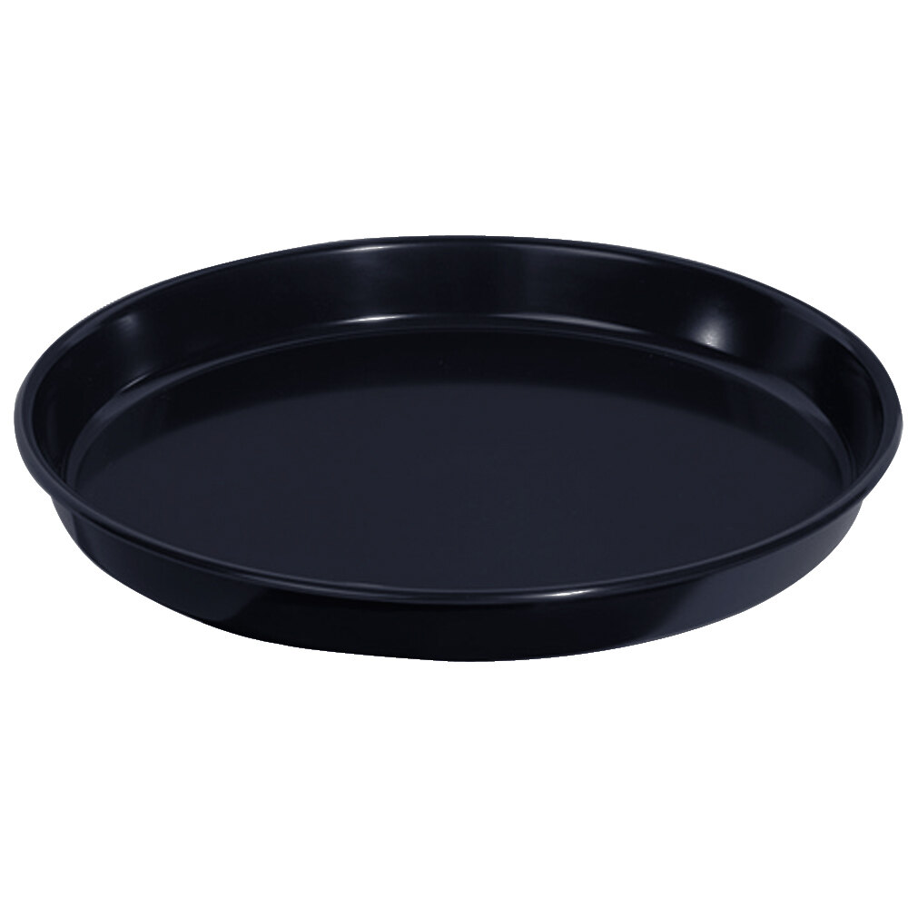 GET ST13BK 13" Black Melamine Round Tray 12/Case
