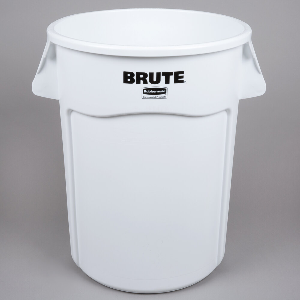Rubbermaid 1779740 BRUTE 44 Gallon White Trash Can