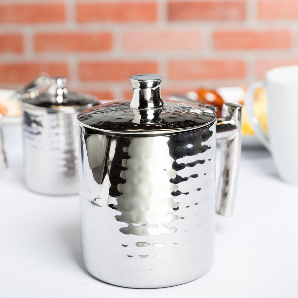 American Metalcraft DWHMCP16 Hammered 0.5 Liter Stainless Steel Coffee