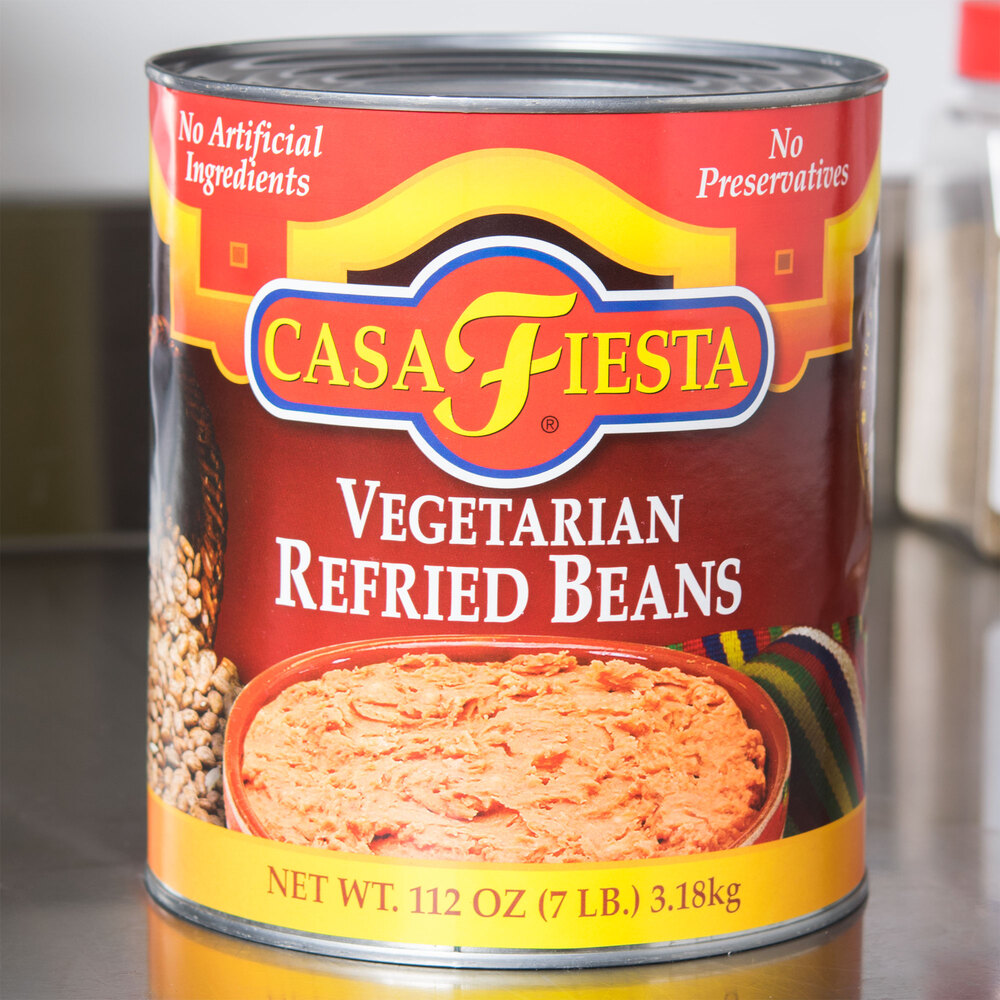 Casa Fiesta Vegetarian Refried Beans 10 Can
