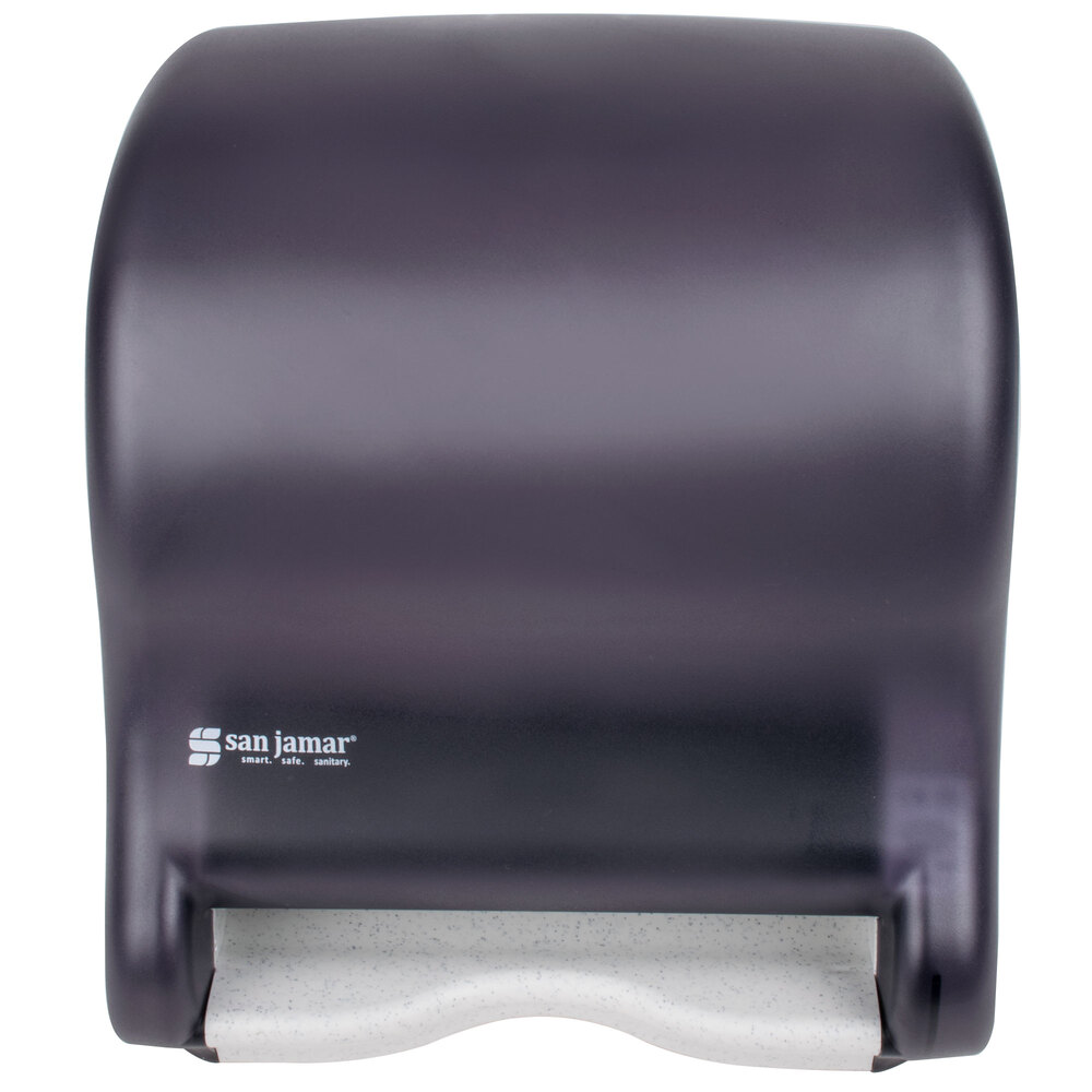 San Jamar T8000TBK TearNDry Essence Hands Free Roll Towel Dispenser