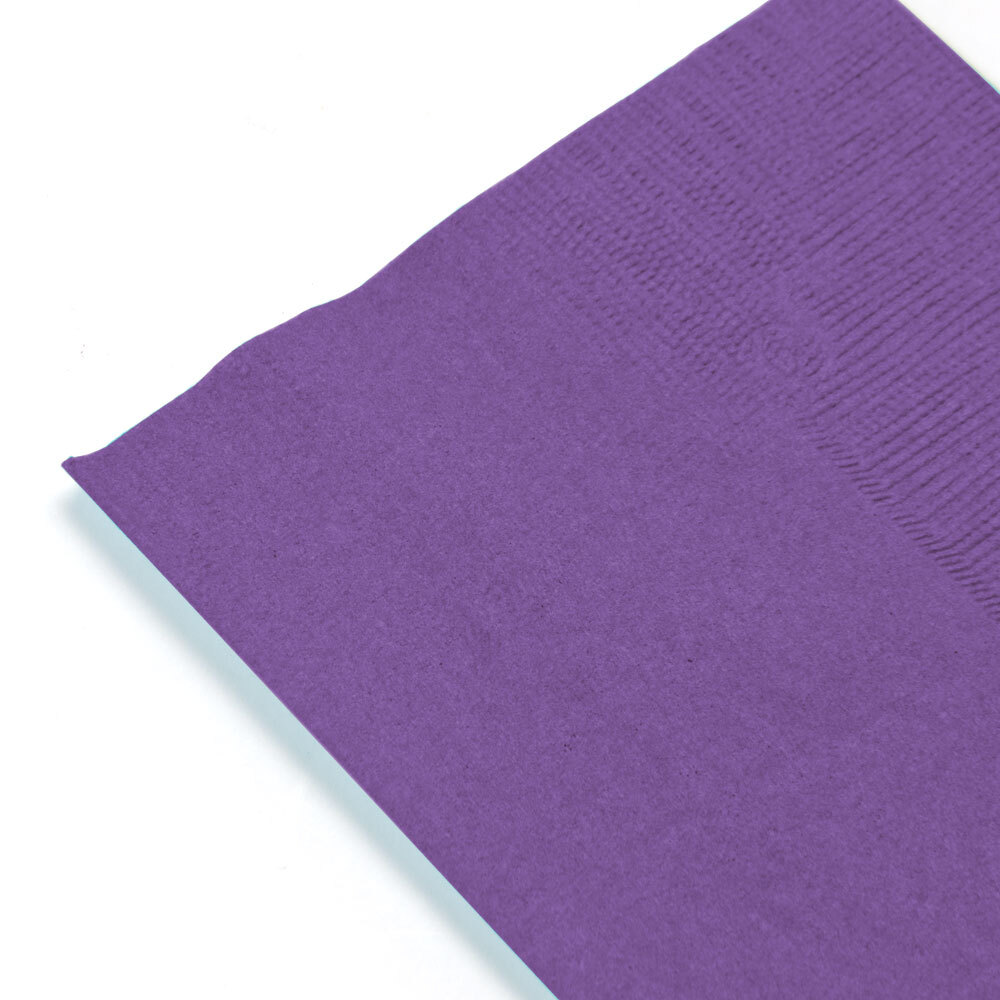 Choice 15" x 17" Purple 2Ply Paper Dinner Napkins 125 / Pack