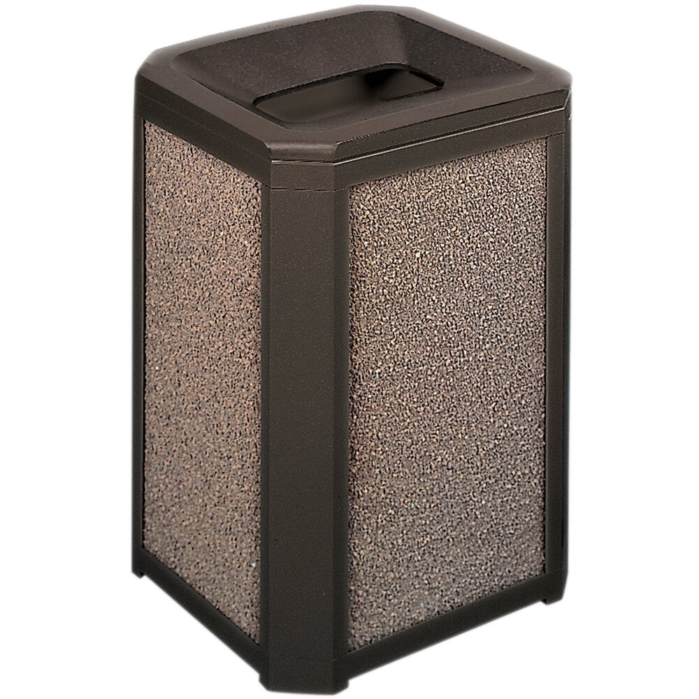 Rubbermaid 397200 Landmark Series Classic Container Sable Square