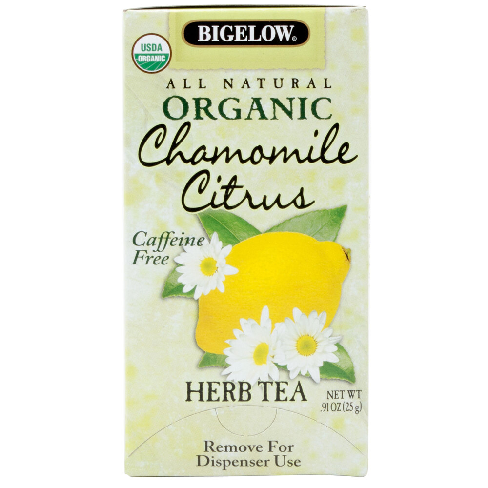 Bigelow Organic Chamomile Citrus Herb Tea 20 / Box