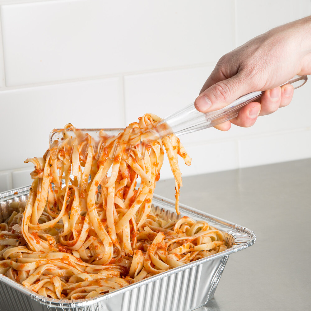 Cambro Lugano TGA11135 Clear Angled Plastic Spaghetti Tong 11" 12 / Case