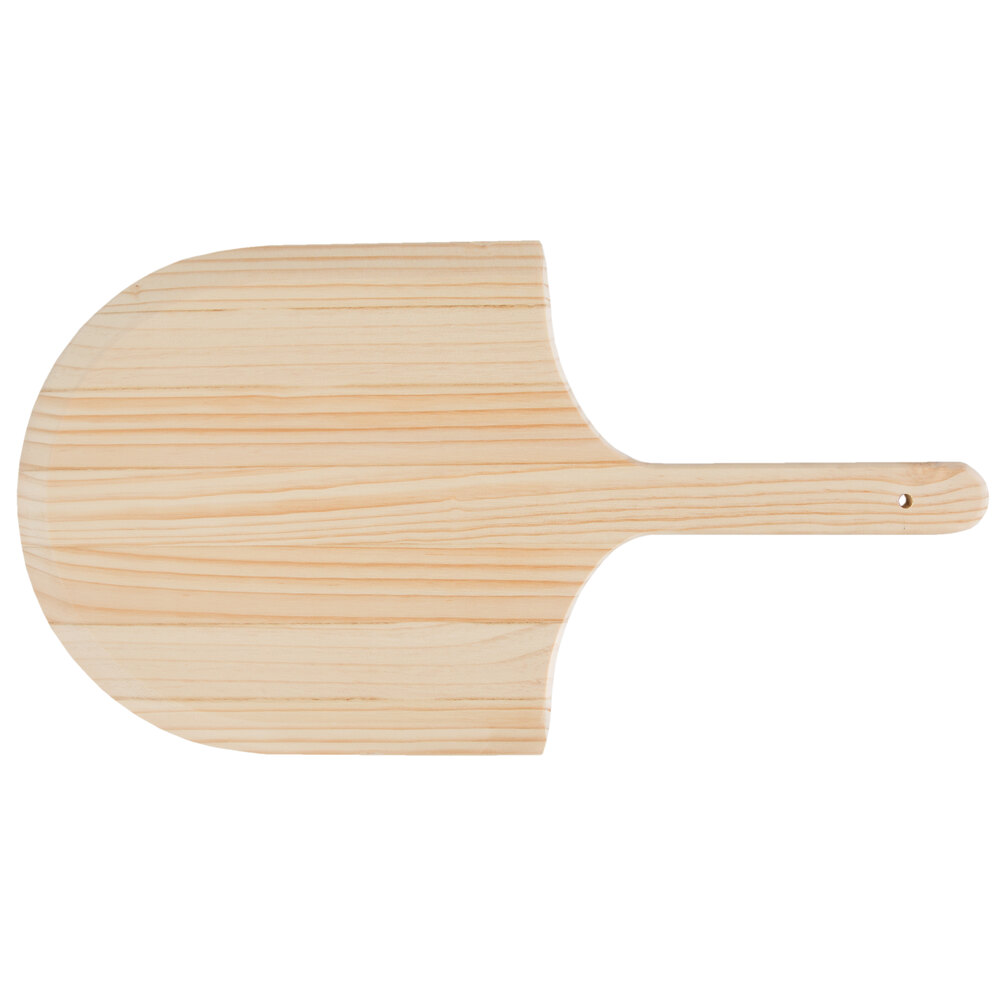 12" x 14" Wooden Tapered Pizza Peel with 8" Handle